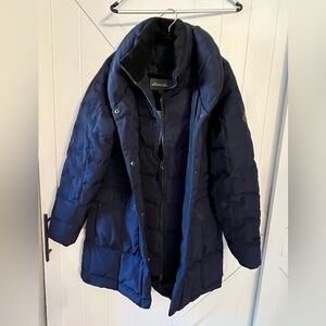 *NEW* Eddie Bauer Down Parka -Navy Blue - Medium